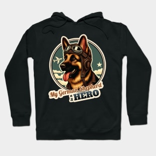 German Shepherd Pilot Hoodie